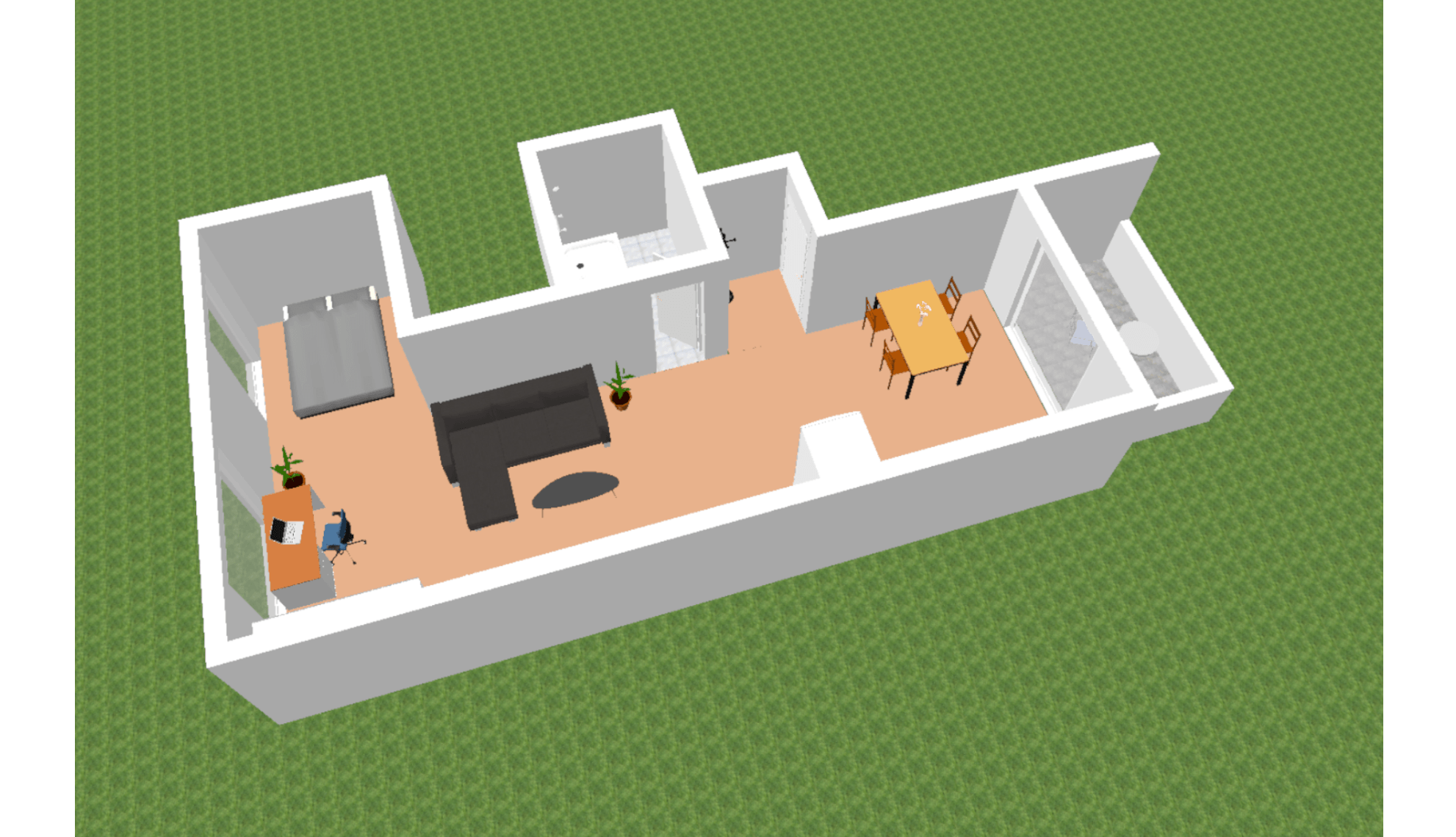 3D-Ansicht 1 1. OG links
