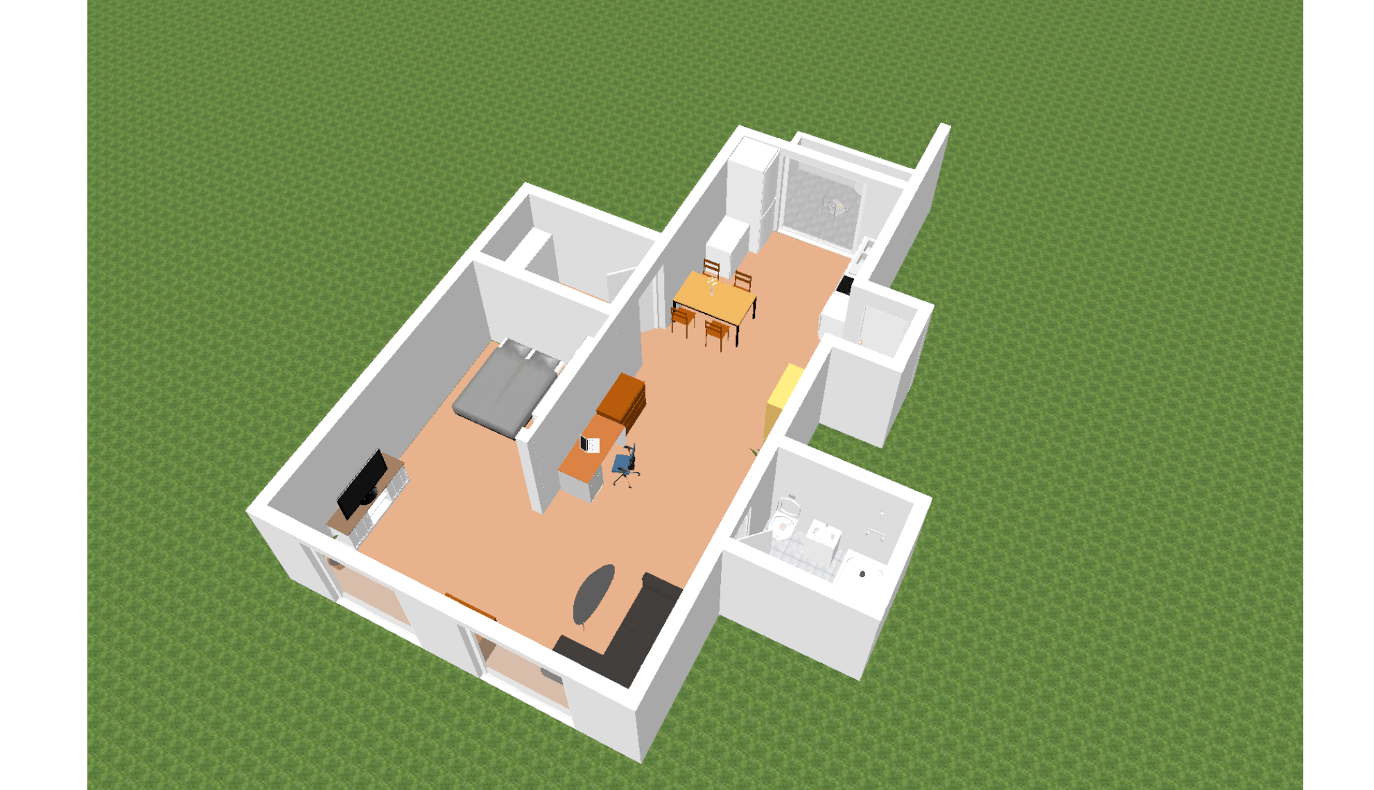 3D-Ansicht 1 1. OG rechts
