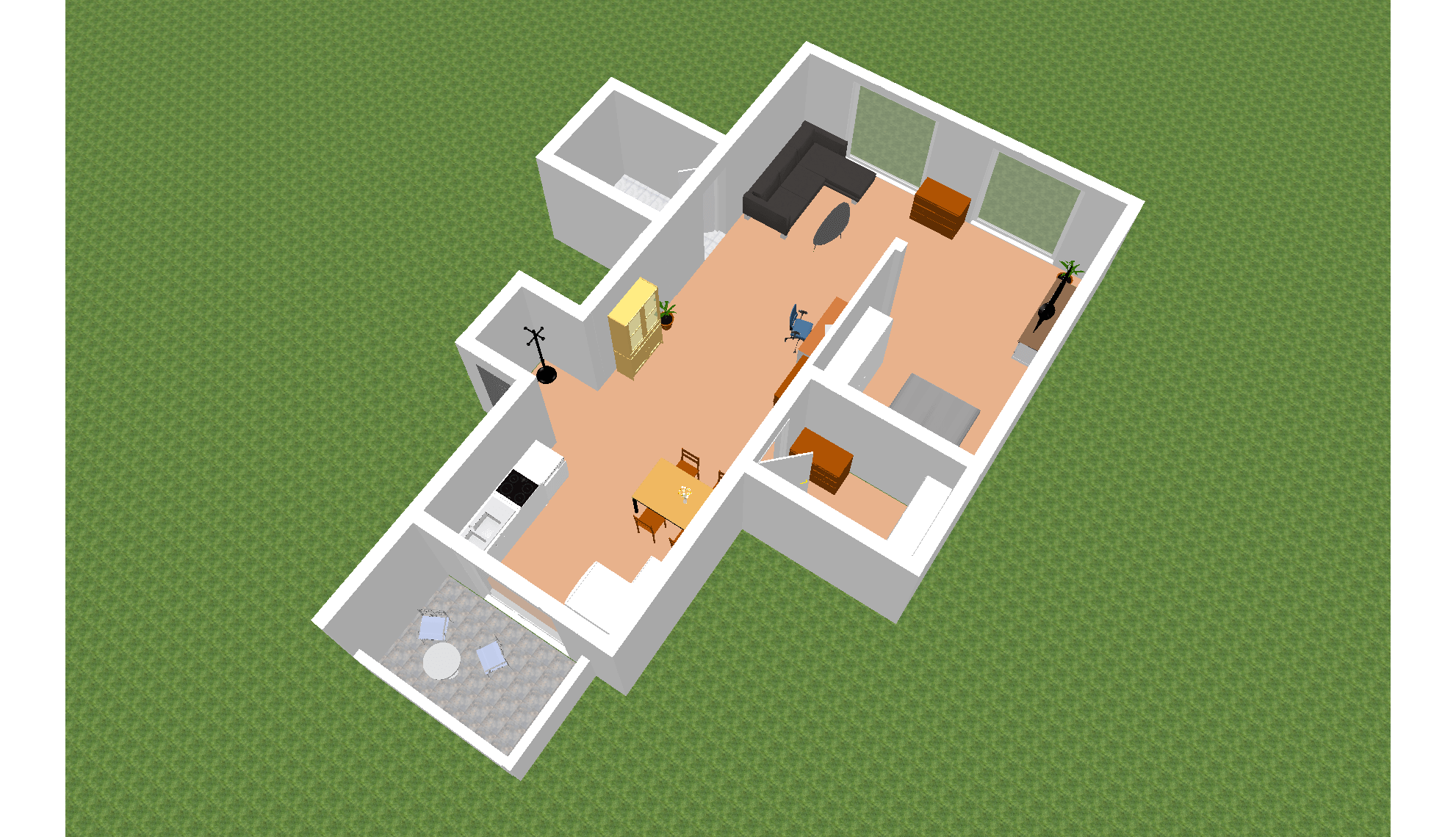 3D-Ansicht 2 1. OG rechts