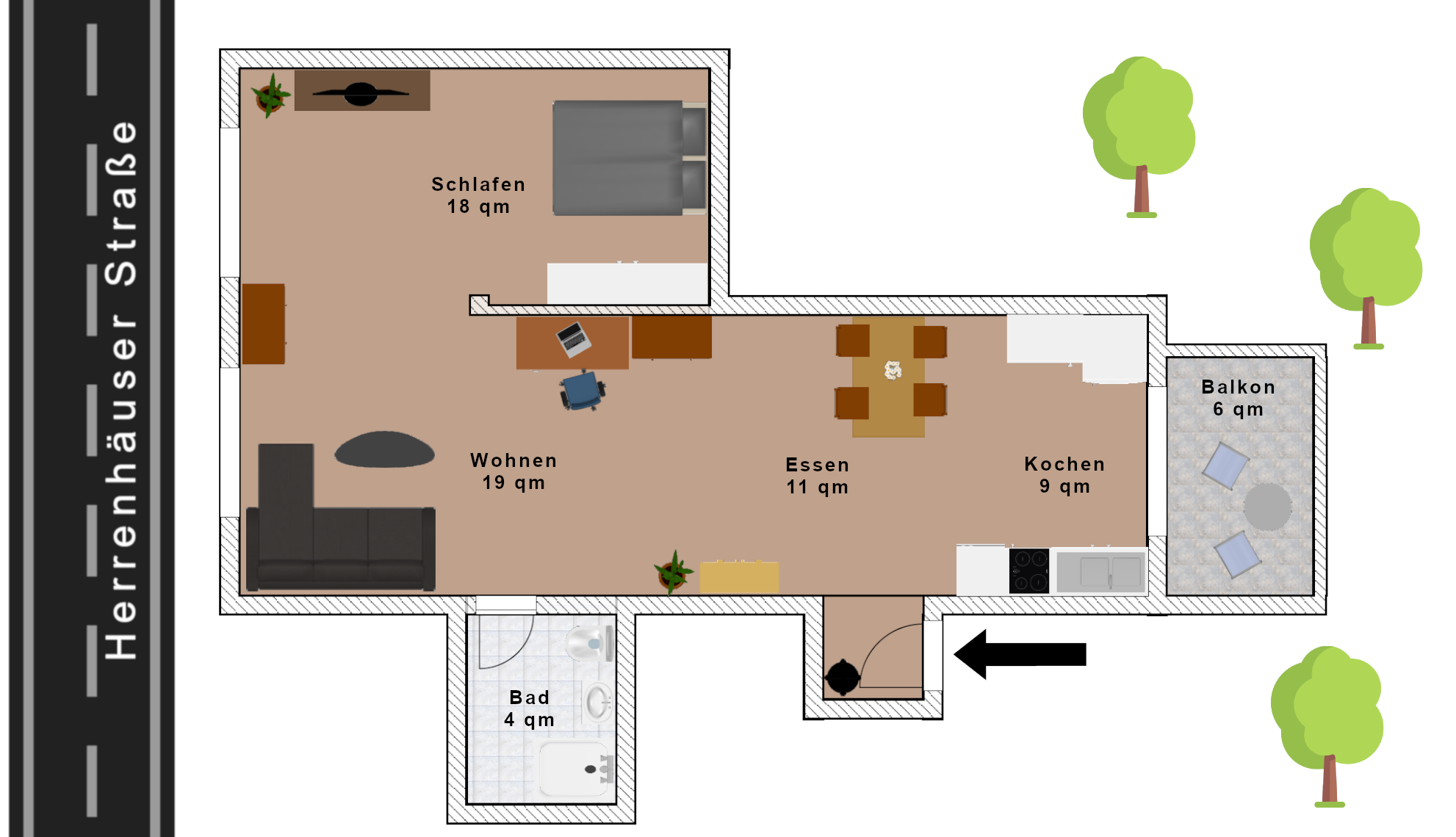 Grundriss 2. OG rechts